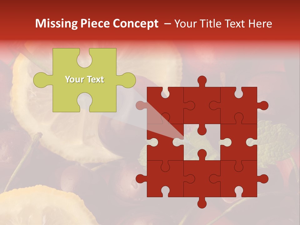 Frutto Amarena Dessert PowerPoint Template