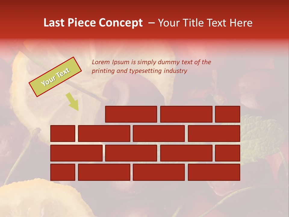 Frutto Amarena Dessert PowerPoint Template