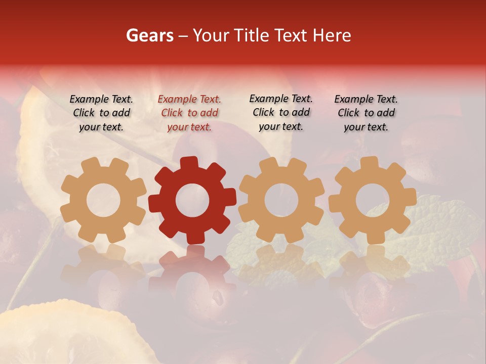 Frutto Amarena Dessert PowerPoint Template