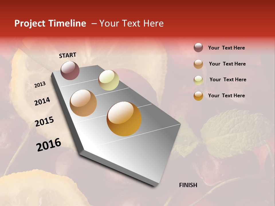 Frutto Amarena Dessert PowerPoint Template