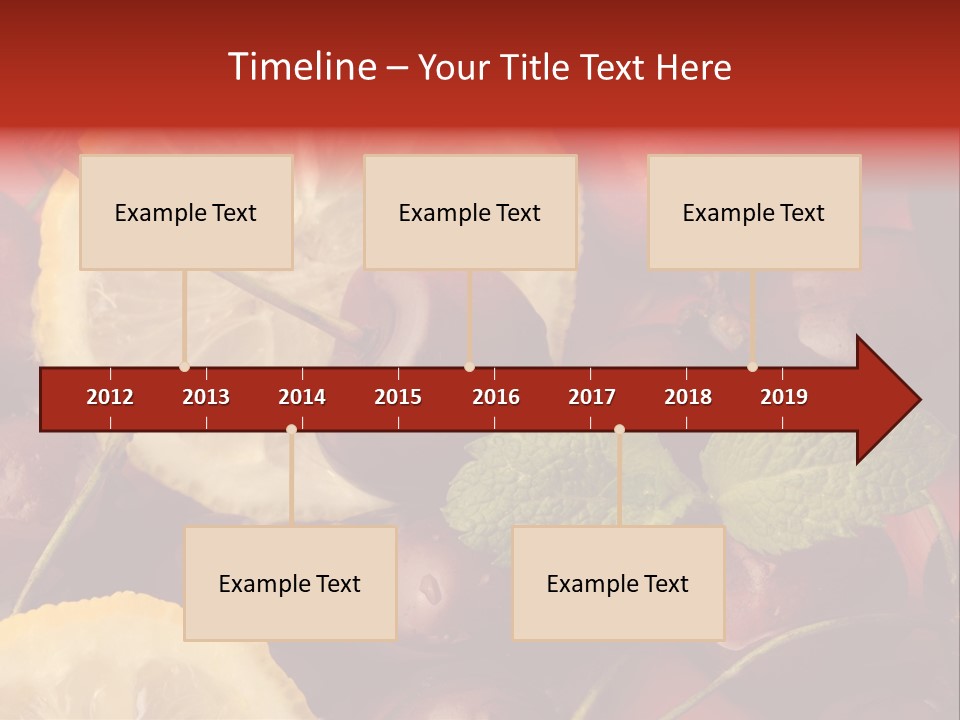 Frutto Amarena Dessert PowerPoint Template