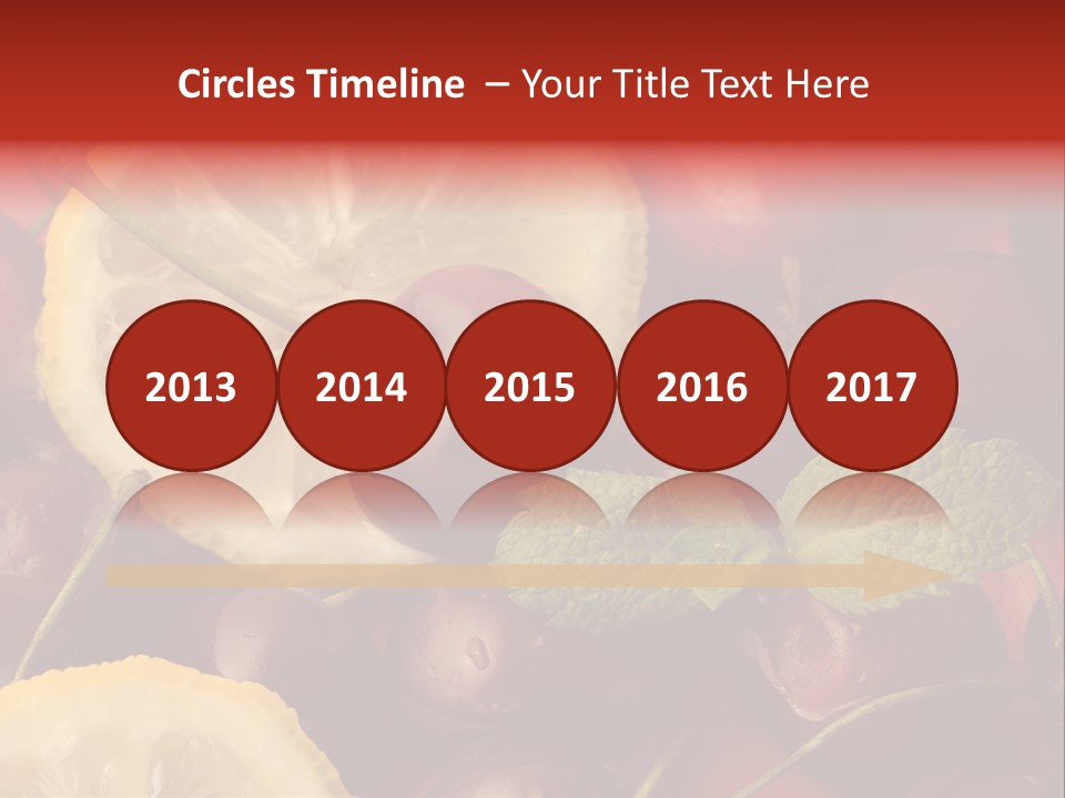 Frutto Amarena Dessert PowerPoint Template