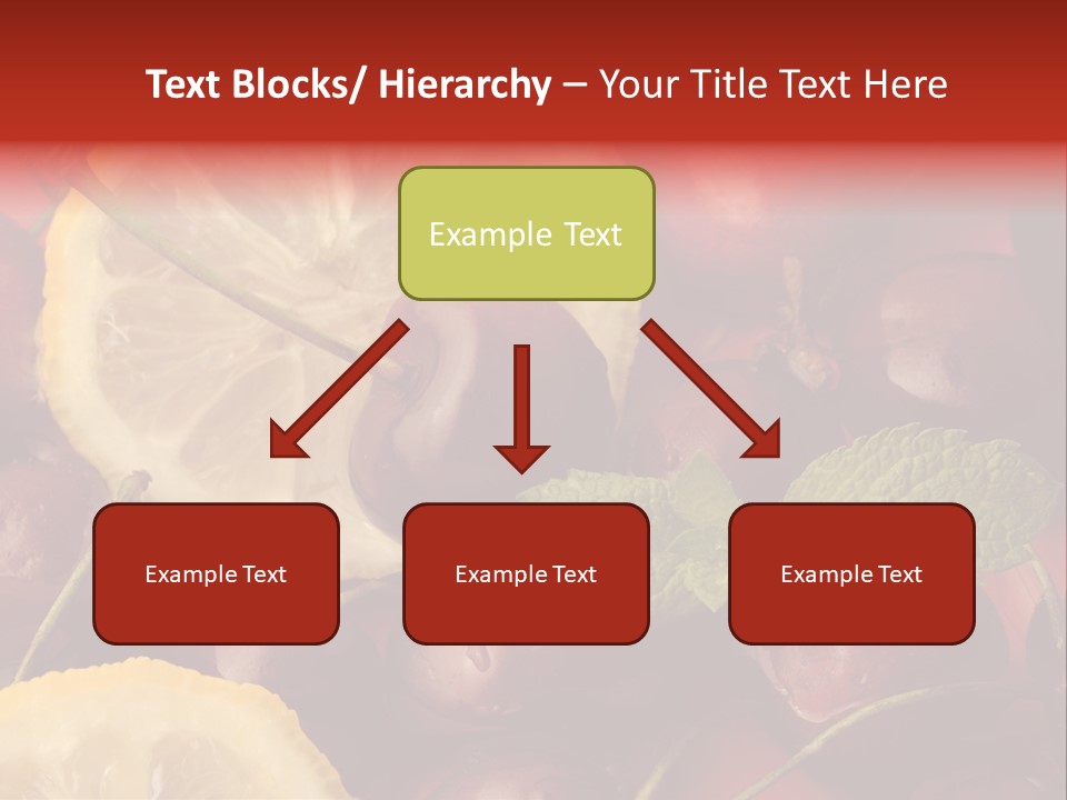 Frutto Amarena Dessert PowerPoint Template