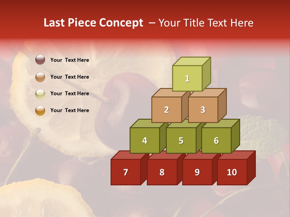 Frutto Amarena Dessert PowerPoint Template