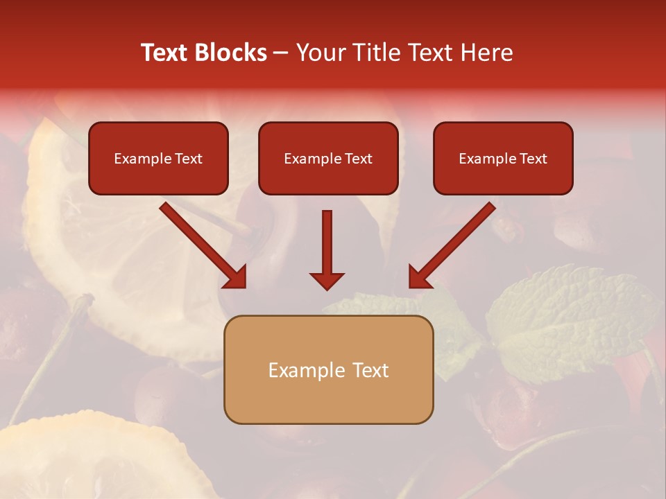 Frutto Amarena Dessert PowerPoint Template