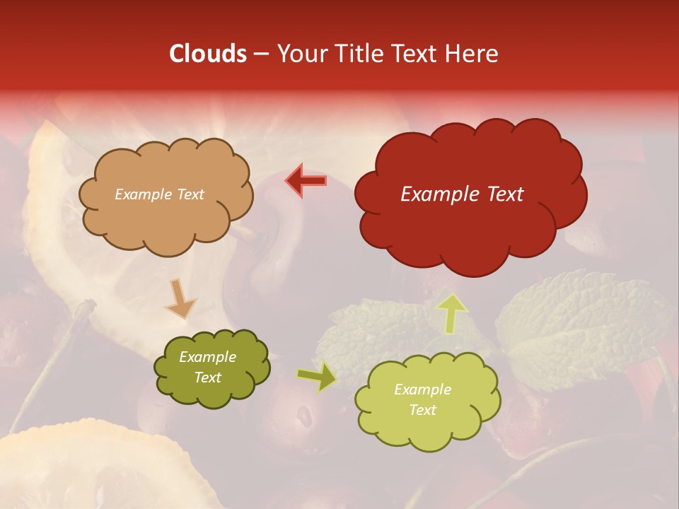 Frutto Amarena Dessert PowerPoint Template