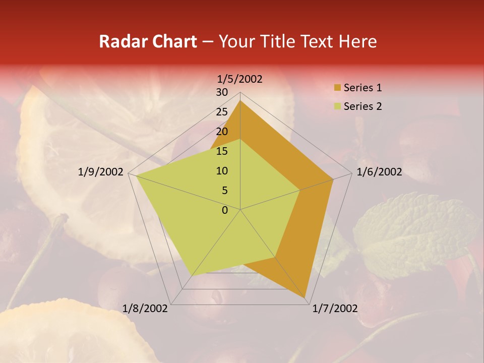 Frutto Amarena Dessert PowerPoint Template