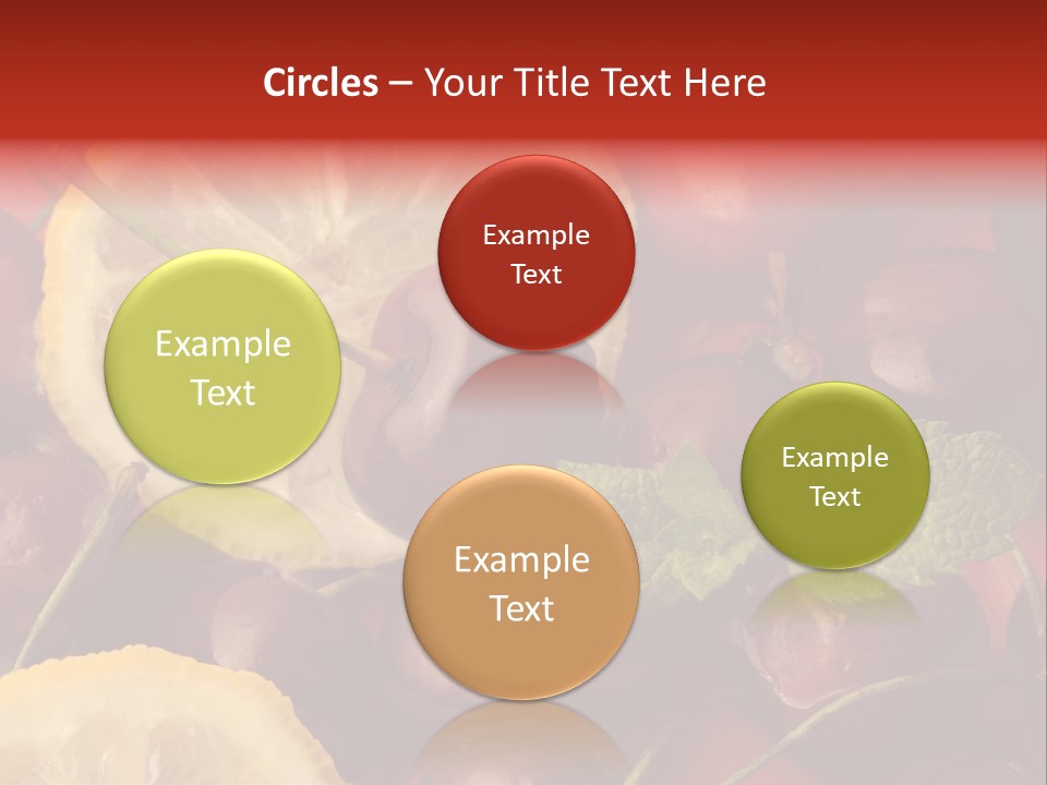 Frutto Amarena Dessert PowerPoint Template