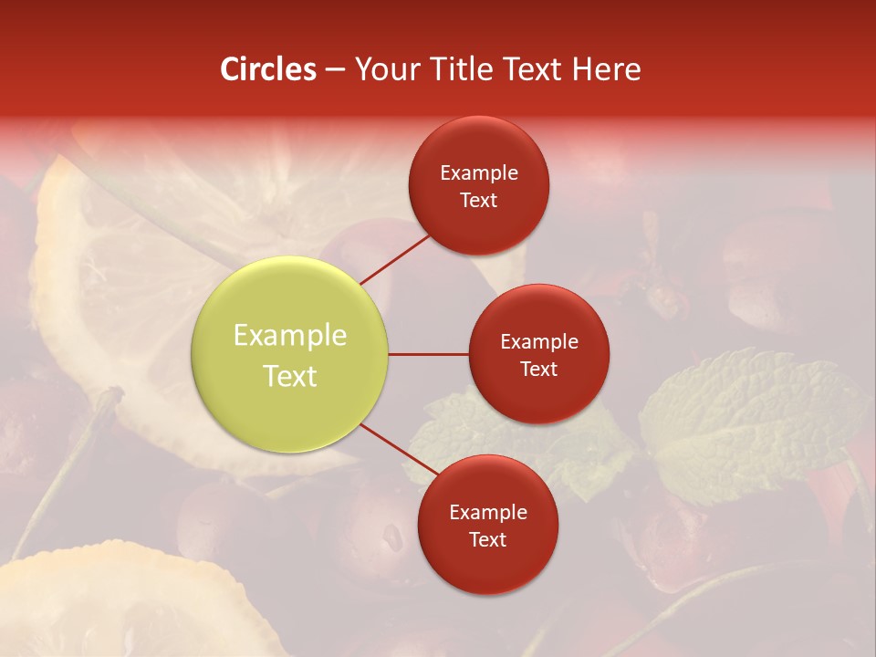 Frutto Amarena Dessert PowerPoint Template