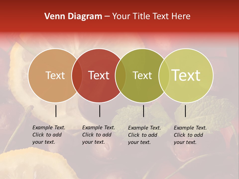 Frutto Amarena Dessert PowerPoint Template