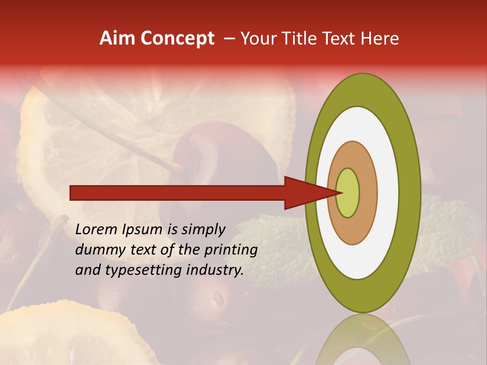 Frutto Amarena Dessert PowerPoint Template