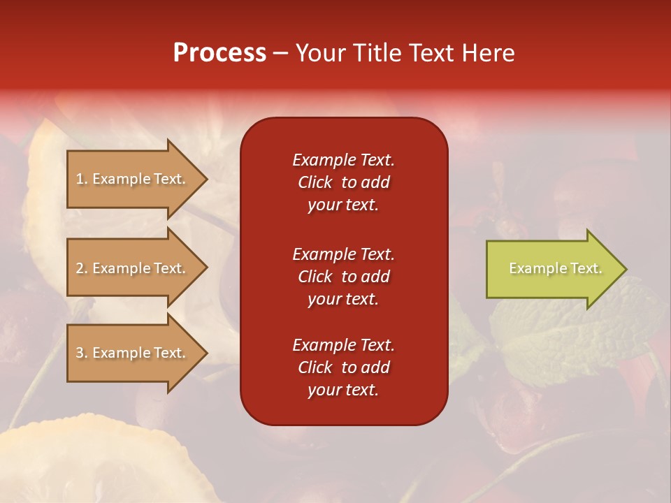 Frutto Amarena Dessert PowerPoint Template