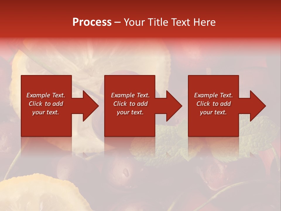 Frutto Amarena Dessert PowerPoint Template