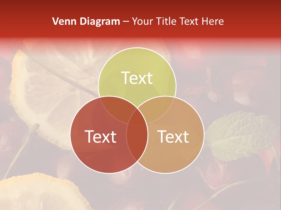 Frutto Amarena Dessert PowerPoint Template