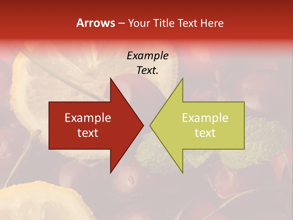 Frutto Amarena Dessert PowerPoint Template