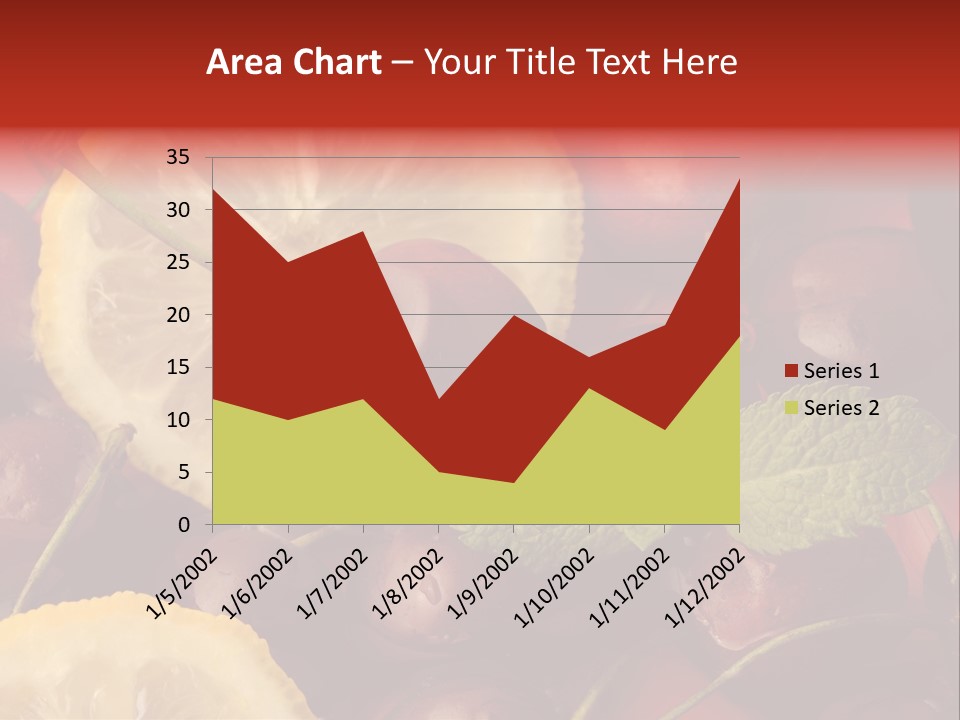 Frutto Amarena Dessert PowerPoint Template