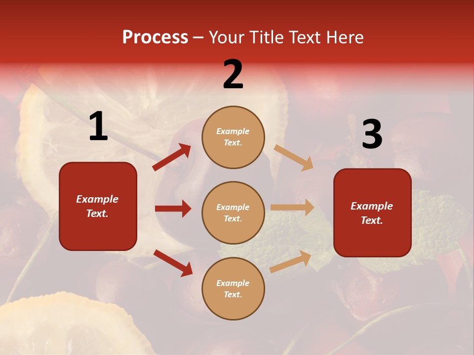 Frutto Amarena Dessert PowerPoint Template