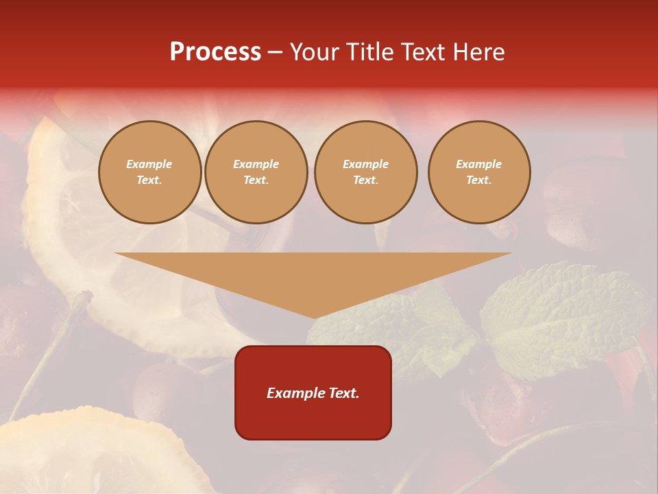 Frutto Amarena Dessert PowerPoint Template