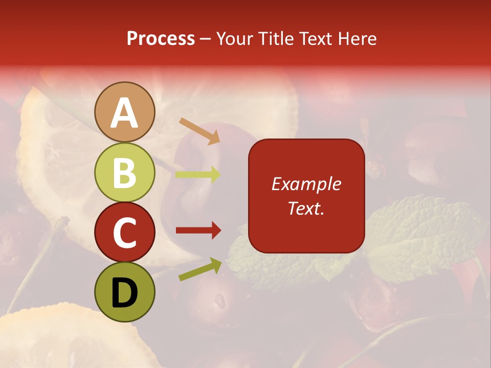 Frutto Amarena Dessert PowerPoint Template
