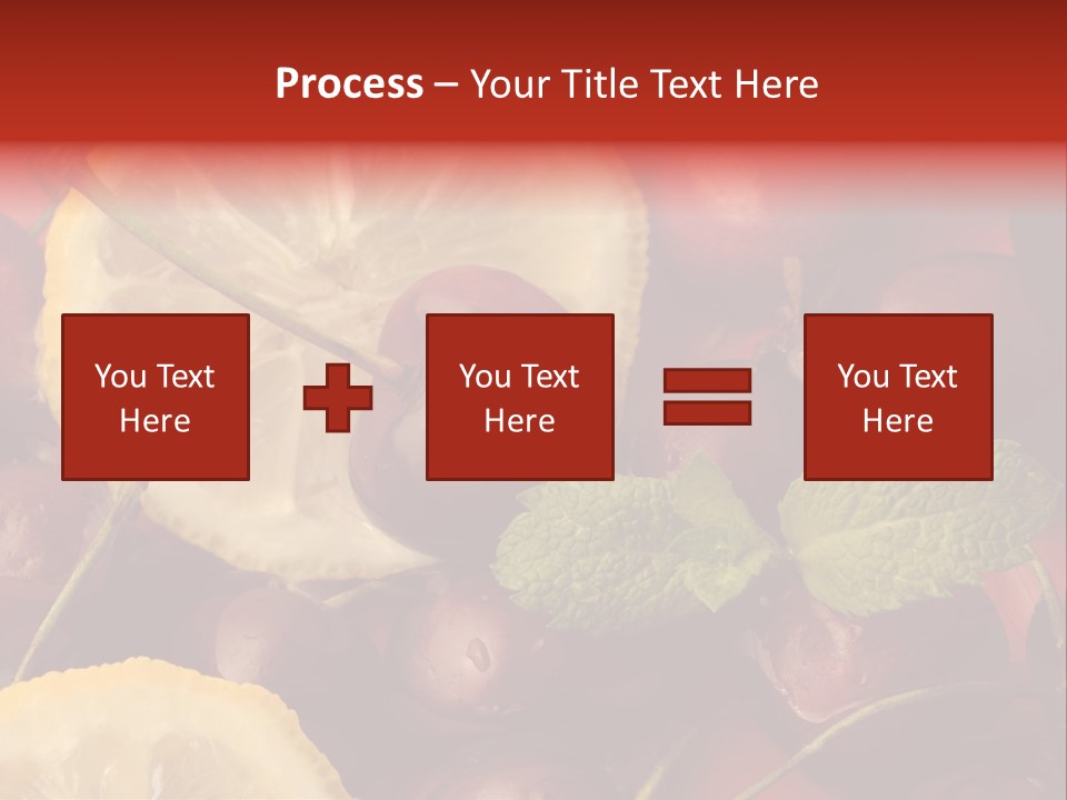Frutto Amarena Dessert PowerPoint Template