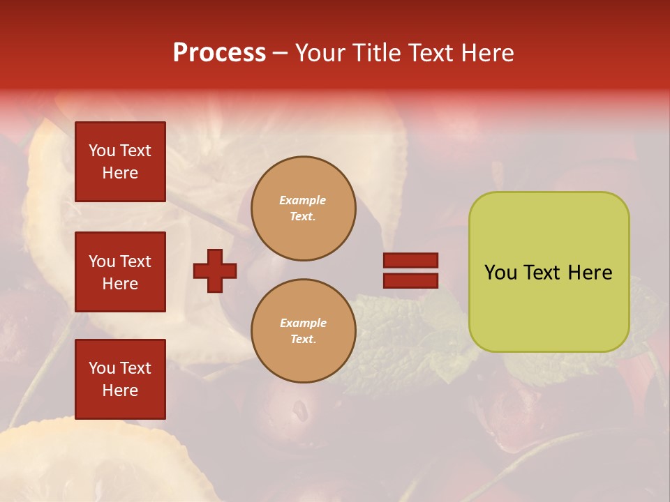 Frutto Amarena Dessert PowerPoint Template