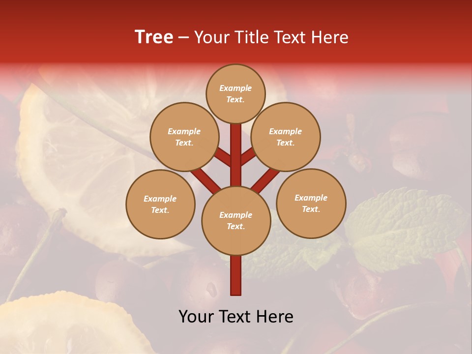 Frutto Amarena Dessert PowerPoint Template