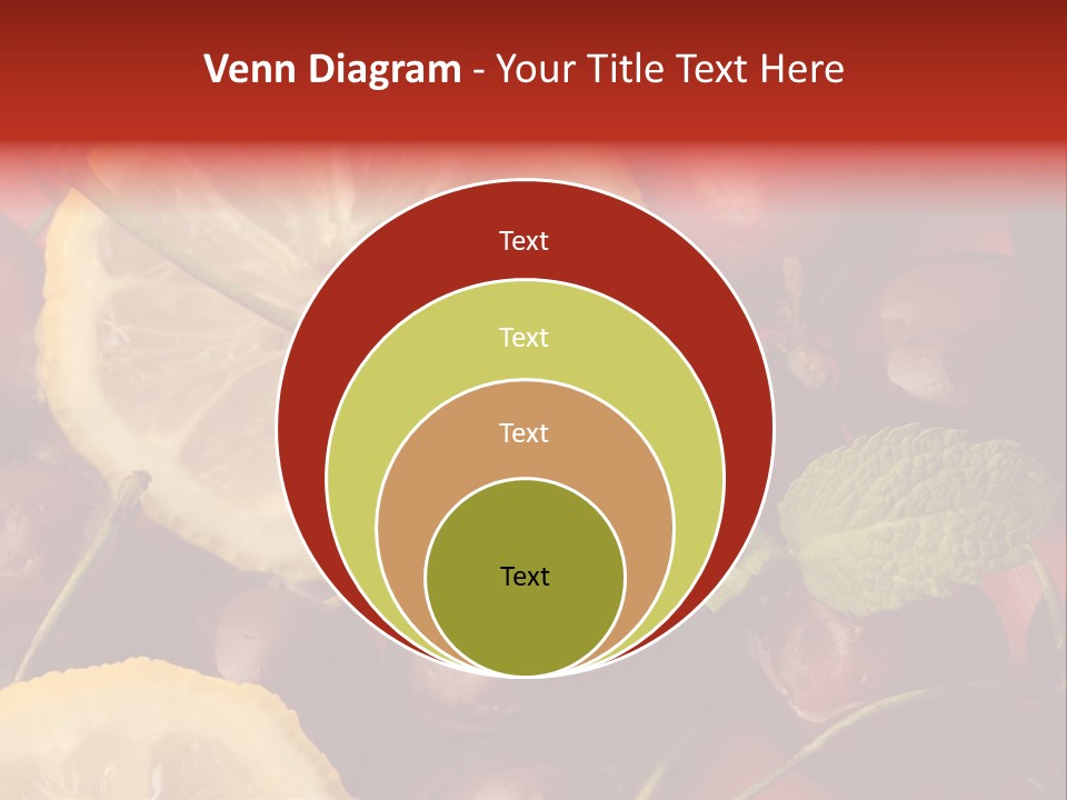 Frutto Amarena Dessert PowerPoint Template