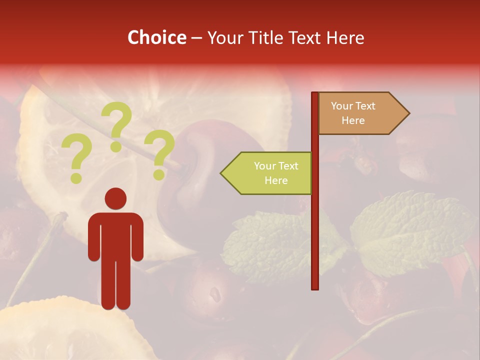 Frutto Amarena Dessert PowerPoint Template
