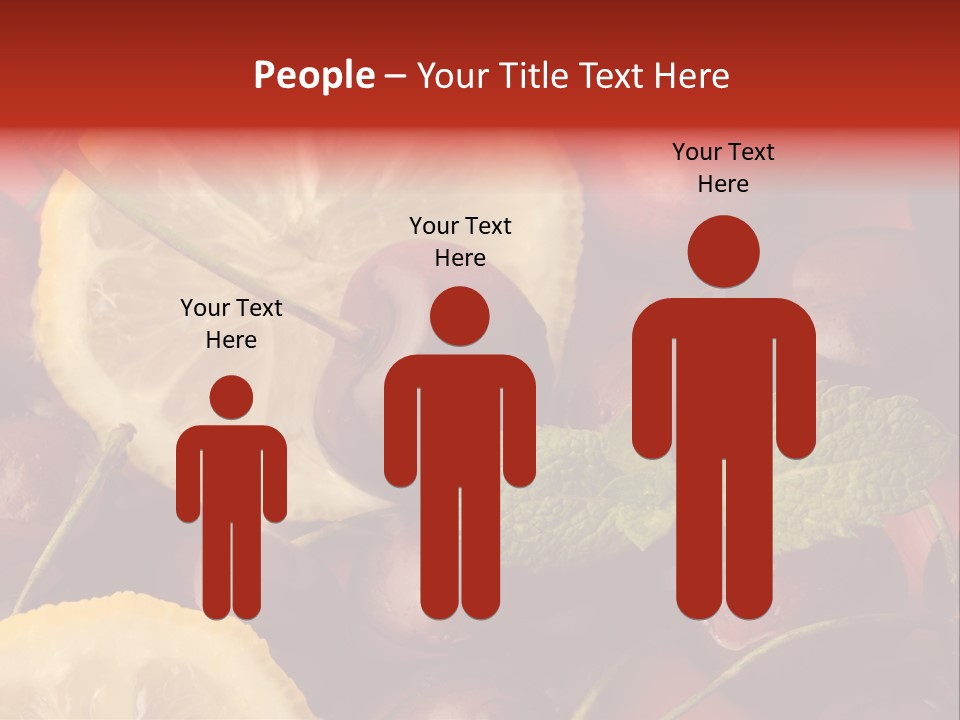 Frutto Amarena Dessert PowerPoint Template