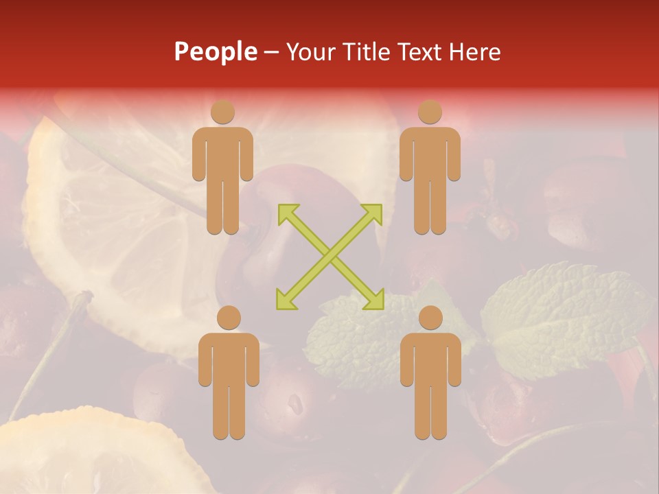 Frutto Amarena Dessert PowerPoint Template