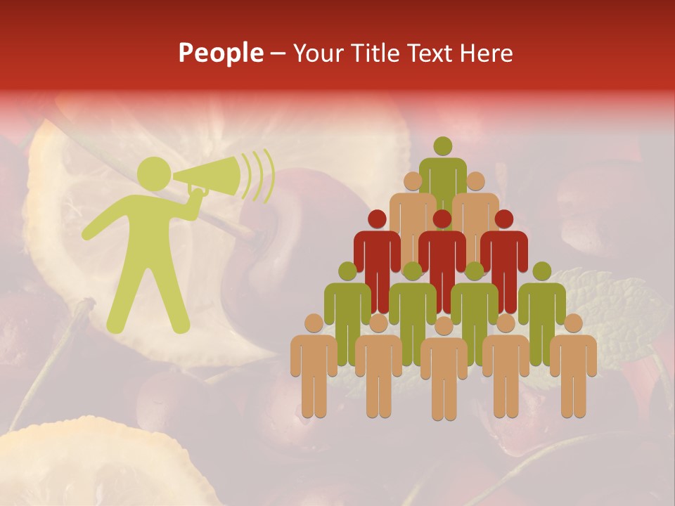 Frutto Amarena Dessert PowerPoint Template