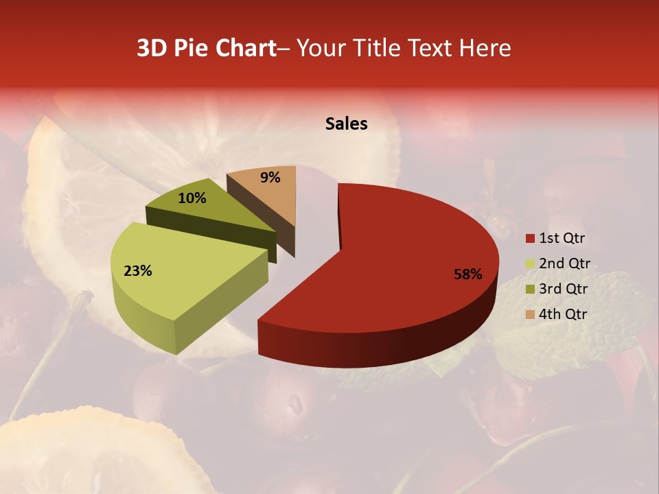Frutto Amarena Dessert PowerPoint Template