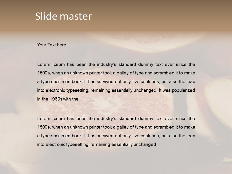 Cuchillo Mandarina Cuchillos PowerPoint Template