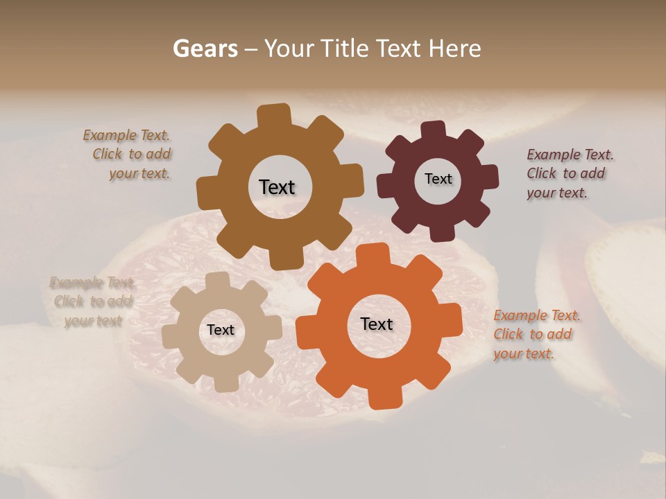 Cuchillo Mandarina Cuchillos PowerPoint Template