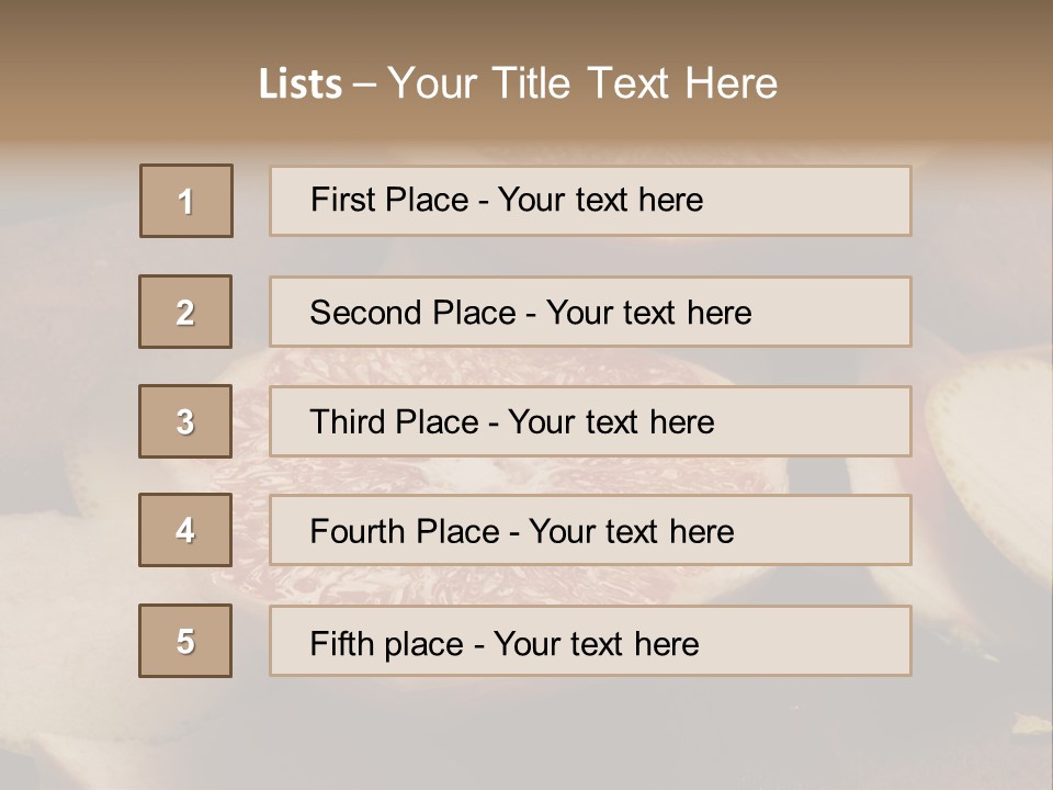 Cuchillo Mandarina Cuchillos PowerPoint Template