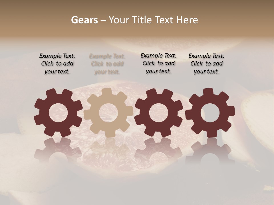 Cuchillo Mandarina Cuchillos PowerPoint Template