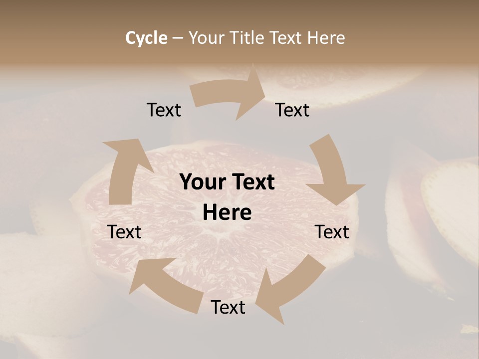 Cuchillo Mandarina Cuchillos PowerPoint Template