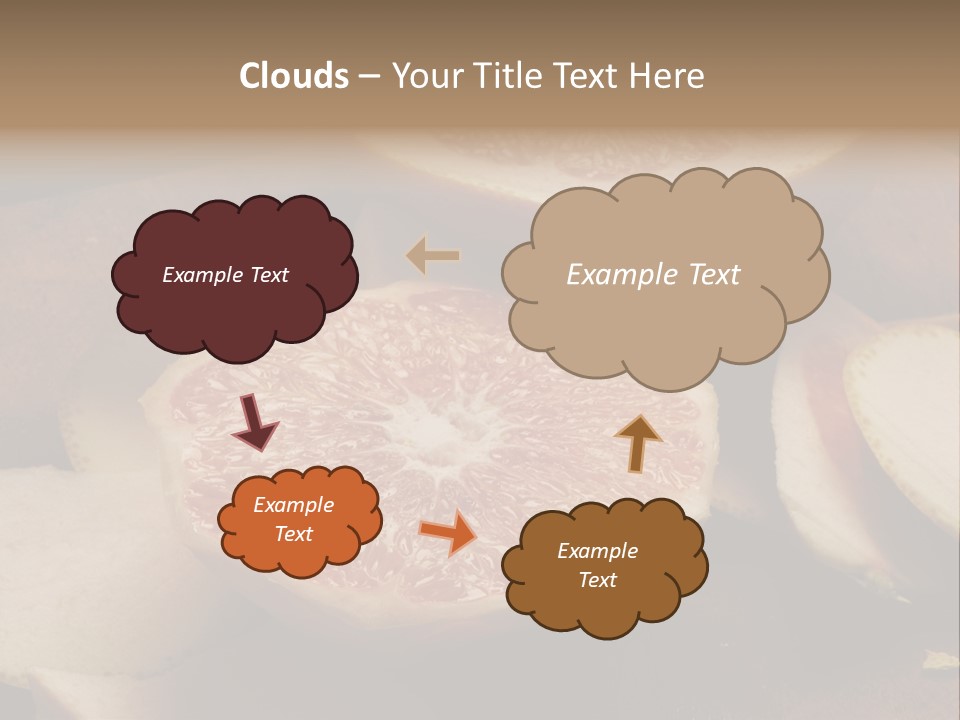 Cuchillo Mandarina Cuchillos PowerPoint Template