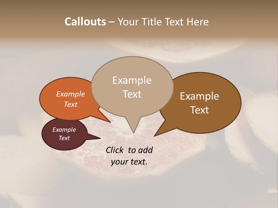 Cuchillo Mandarina Cuchillos PowerPoint Template