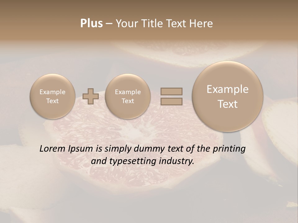 Cuchillo Mandarina Cuchillos PowerPoint Template