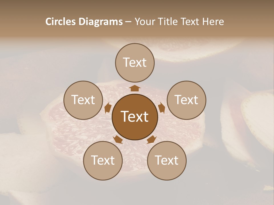 Cuchillo Mandarina Cuchillos PowerPoint Template