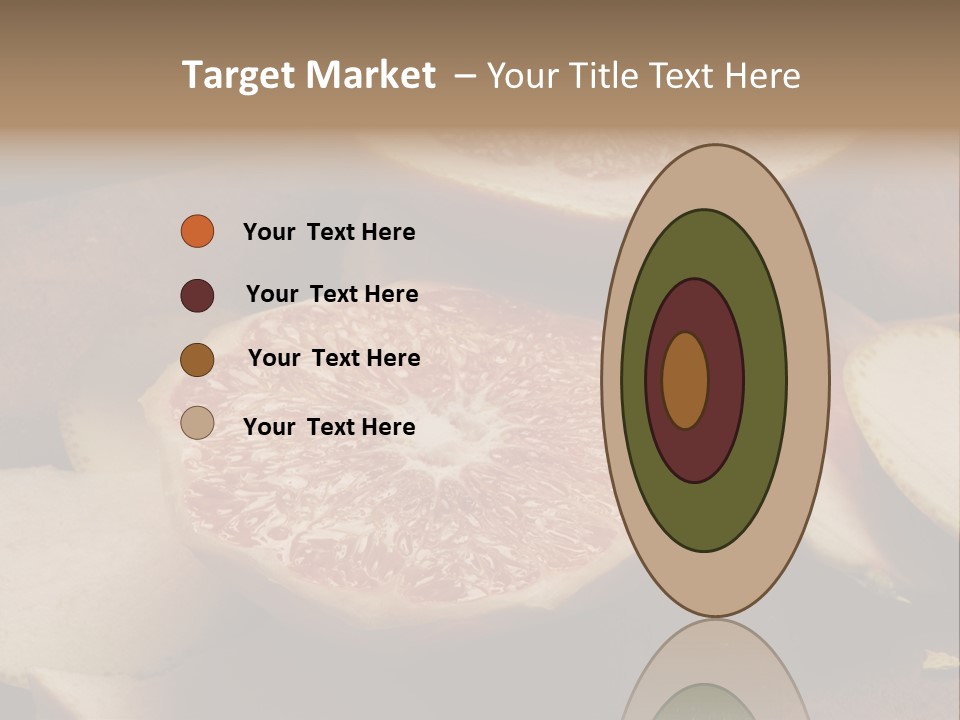 Cuchillo Mandarina Cuchillos PowerPoint Template