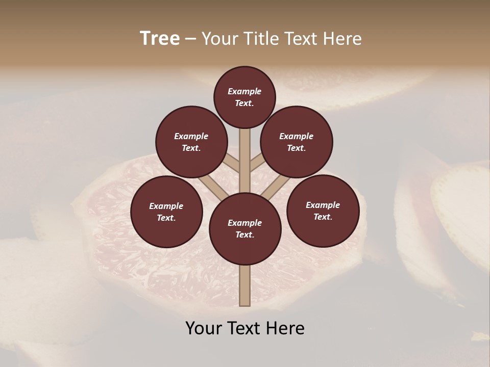 Cuchillo Mandarina Cuchillos PowerPoint Template