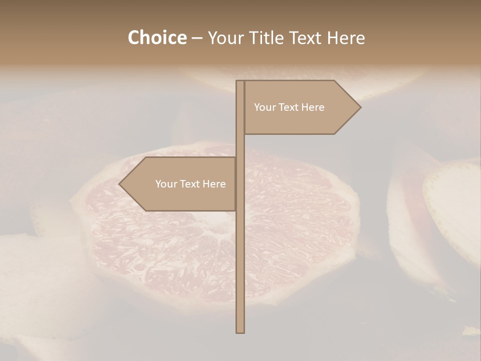 Cuchillo Mandarina Cuchillos PowerPoint Template