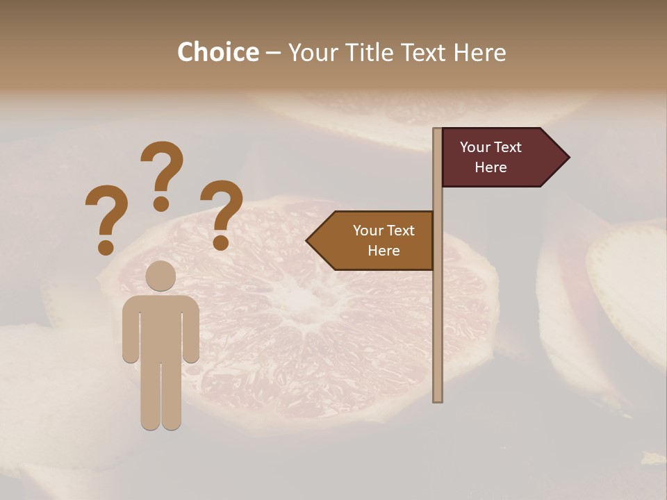 Cuchillo Mandarina Cuchillos PowerPoint Template
