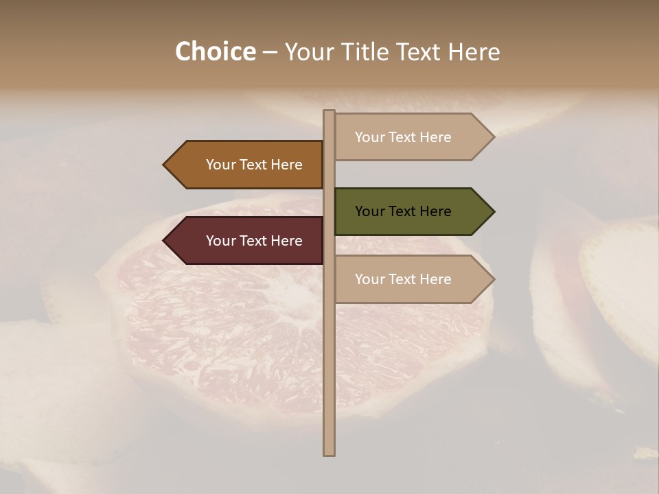 Cuchillo Mandarina Cuchillos PowerPoint Template