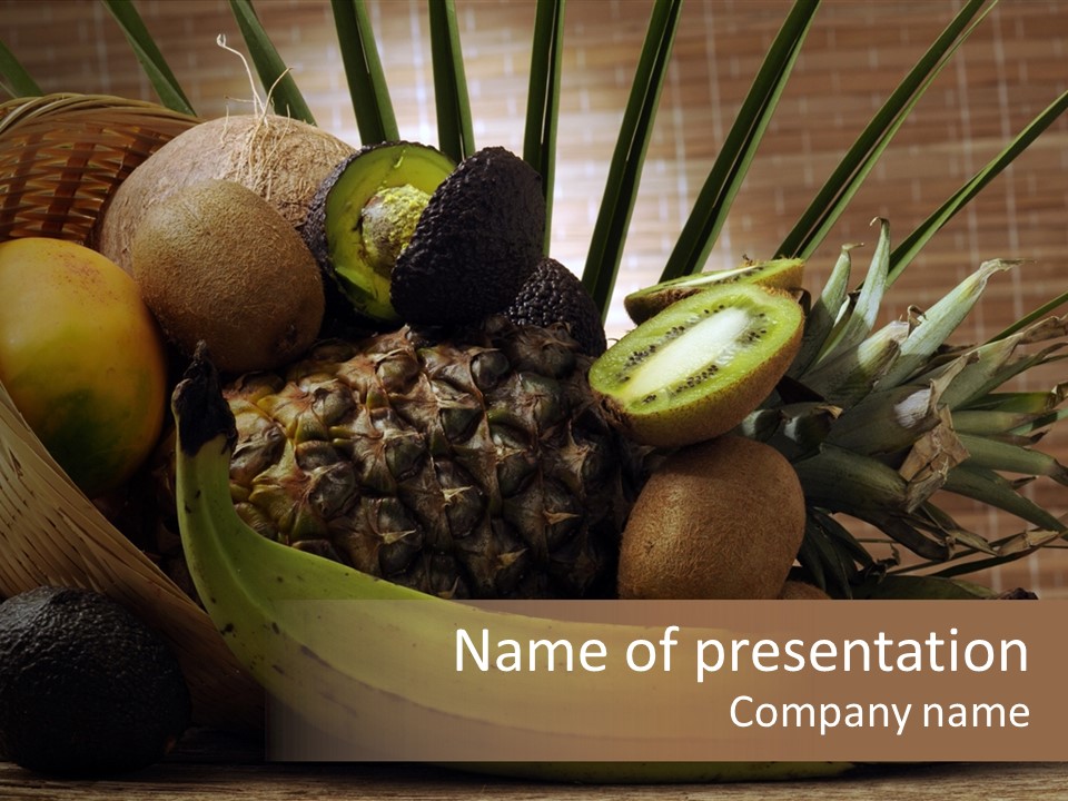 Mango Esotica Verde PowerPoint Template