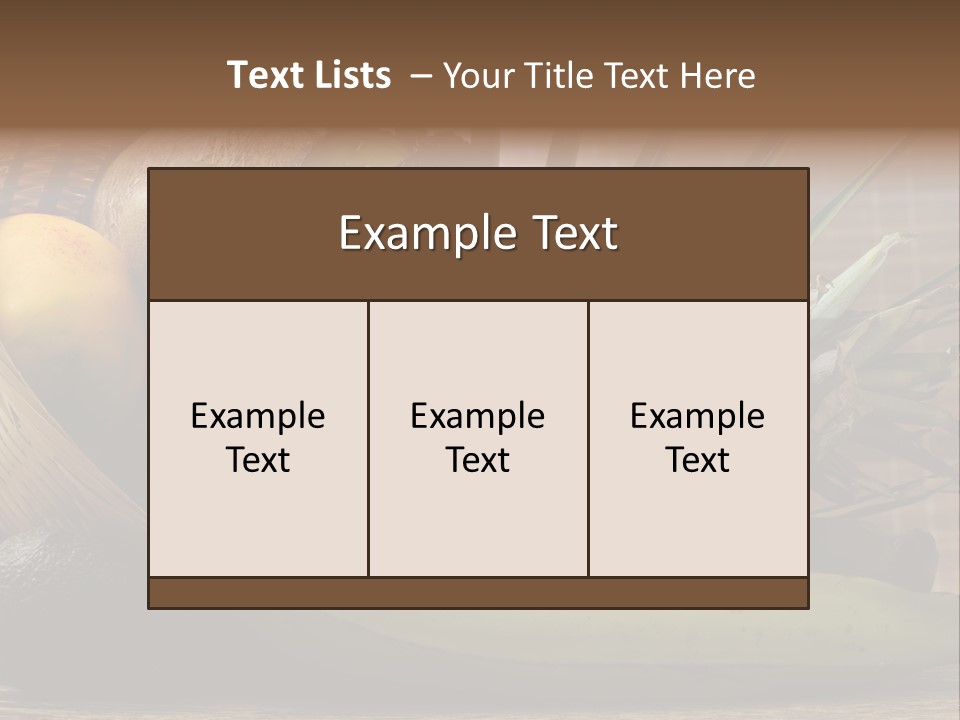 Mango Esotica Verde PowerPoint Template