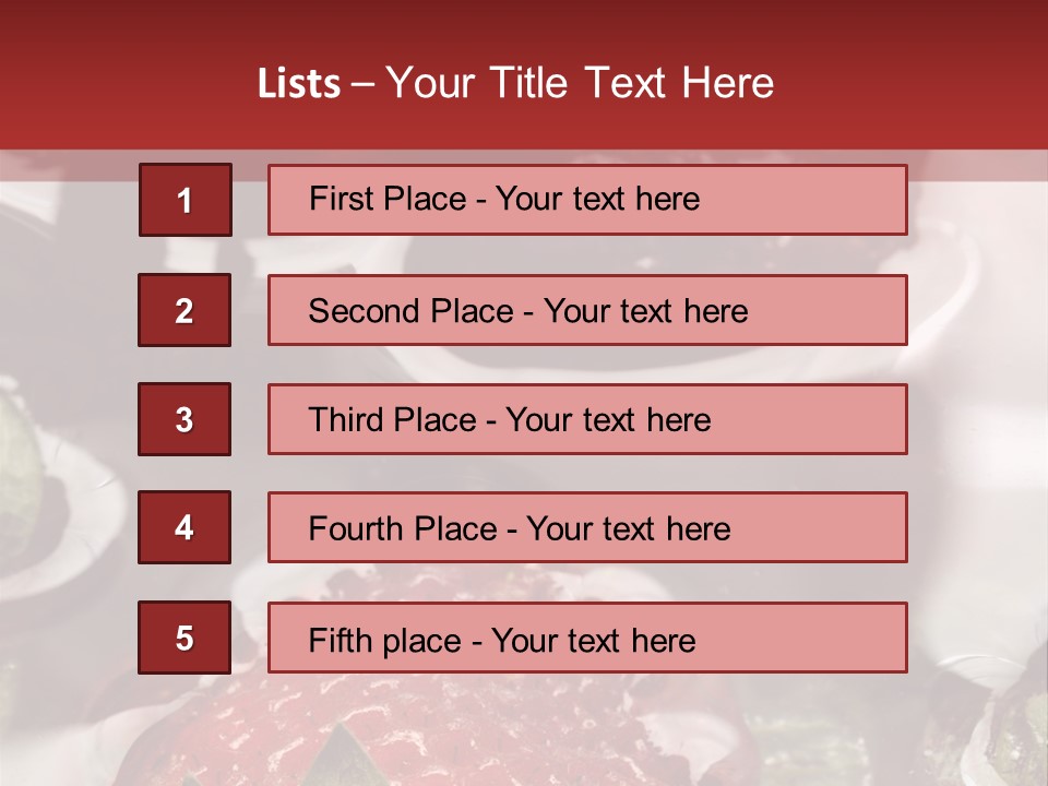 Lavare Fragole Frutti Di Bosco PowerPoint Template