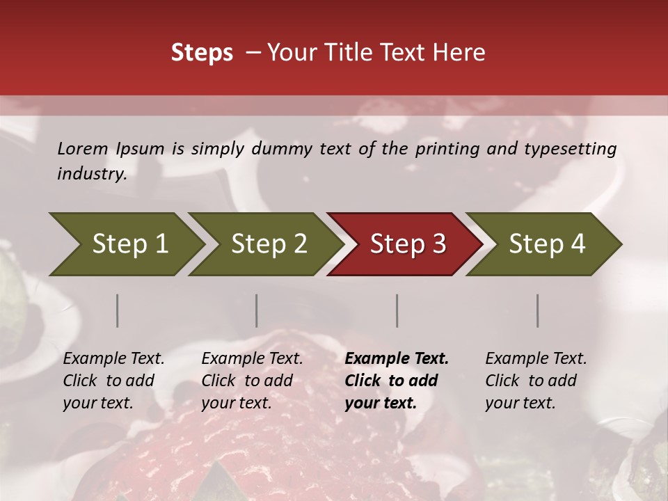 Lavare Fragole Frutti Di Bosco PowerPoint Template